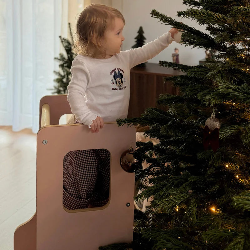 Tour d'observation Montessori ajustable en bois - Cloudy