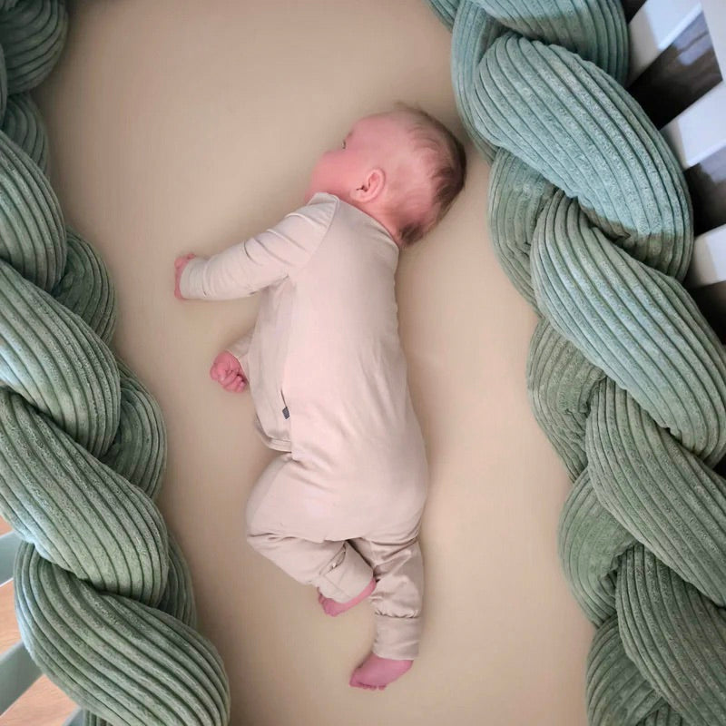 Tresse de lit en velours Corduroy à larges côtes Aesthetic, 150 à 300cm | 3 tailles