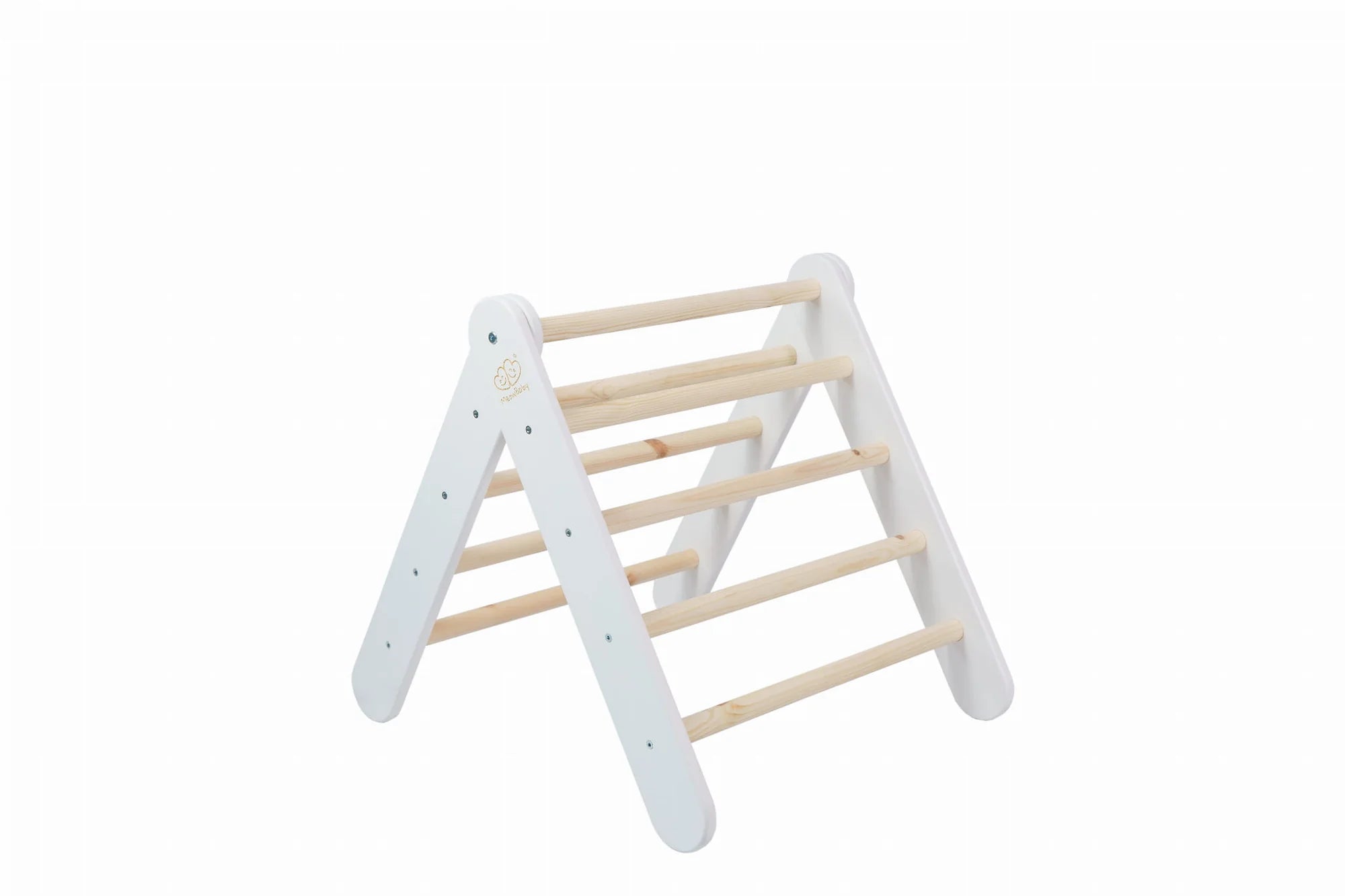 Triangle de Pikler XL ou double en bois, évolutif en cabane, avec option tente