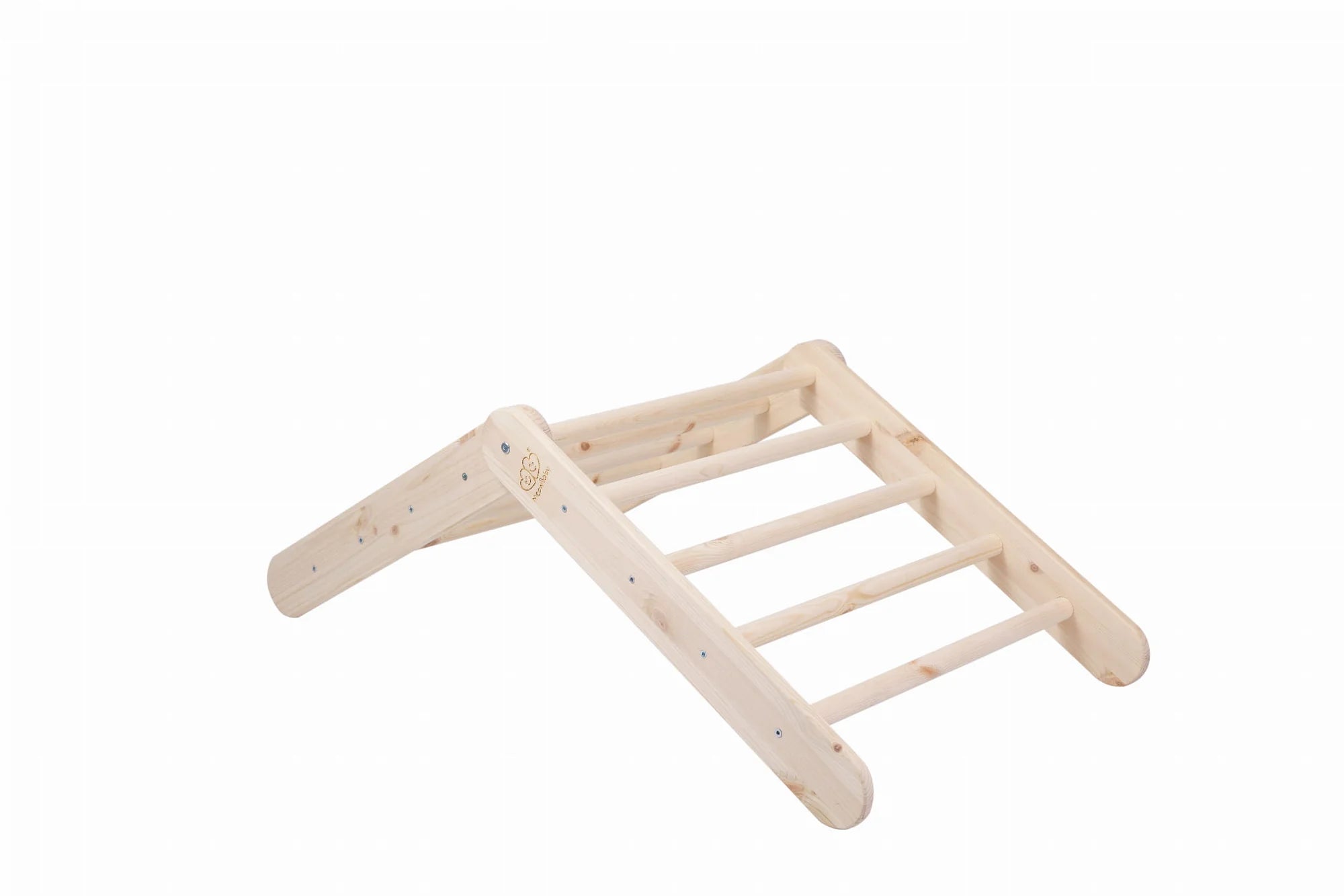 Triangle de Pikler XL ou double en bois, évolutif en cabane, avec option tente