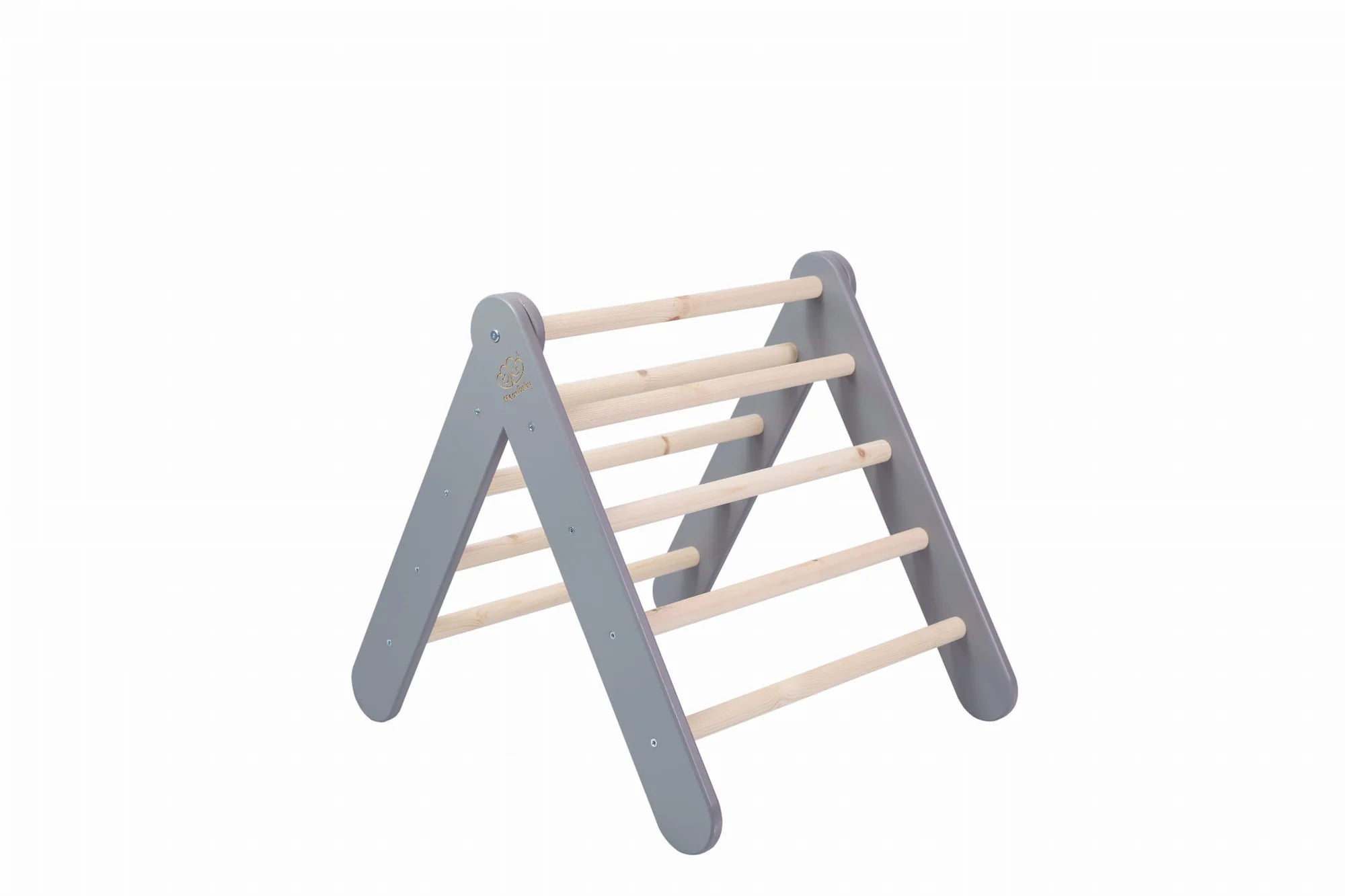 Triangle de Pikler XL ou double en bois, évolutif en cabane, avec option tente