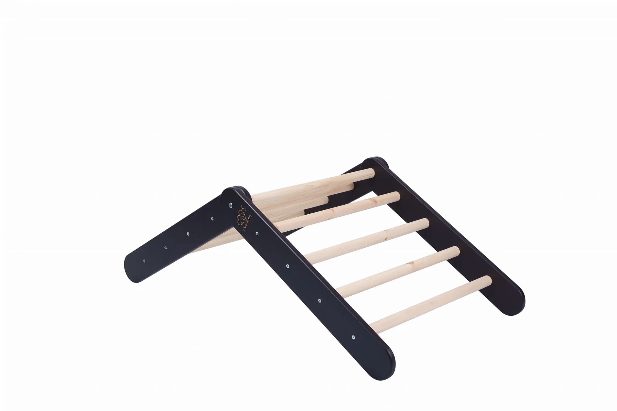 Triangle de Pikler XL ou double en bois, évolutif en cabane, avec option tente