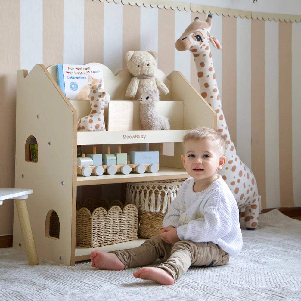 Bibliothèque Montessori avec étagère en bois - Cloudy