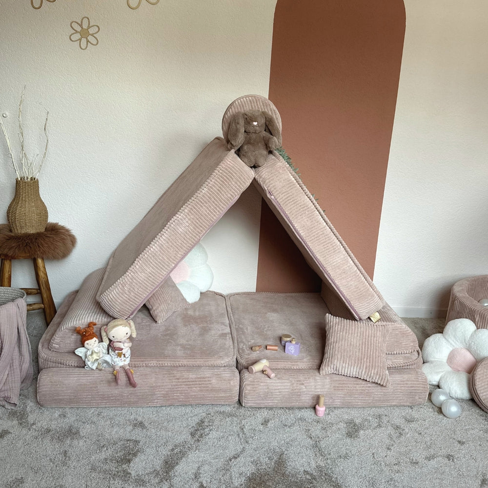 Matelas Arche pour canapé de jeu modulable Premium 160cm en Corduroy à larges côtes Aesthetic