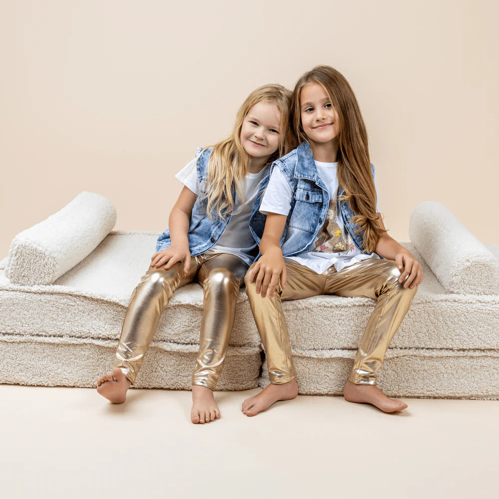 Canapé modulable Pocket en peluche Bearly | 4 Pièces