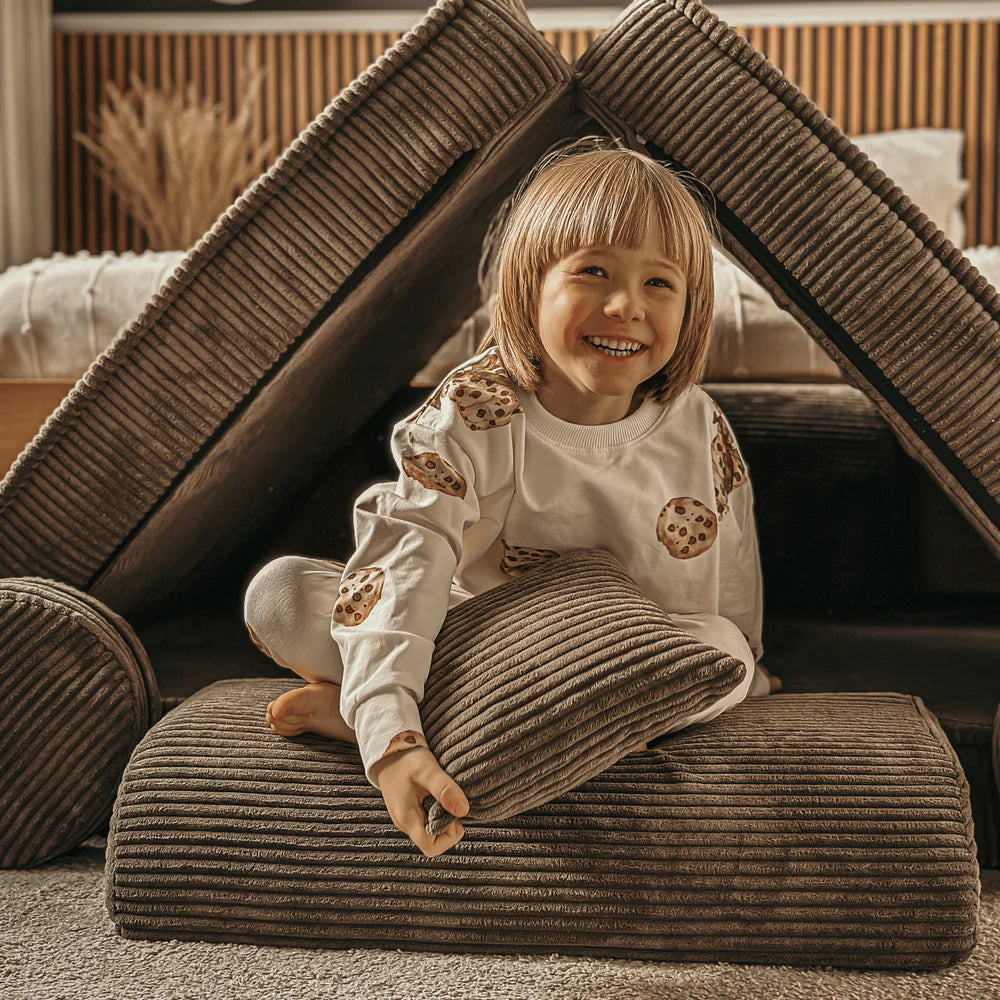 Canapé modulable Pocket en velours côtelé Churros | 10 Pièces