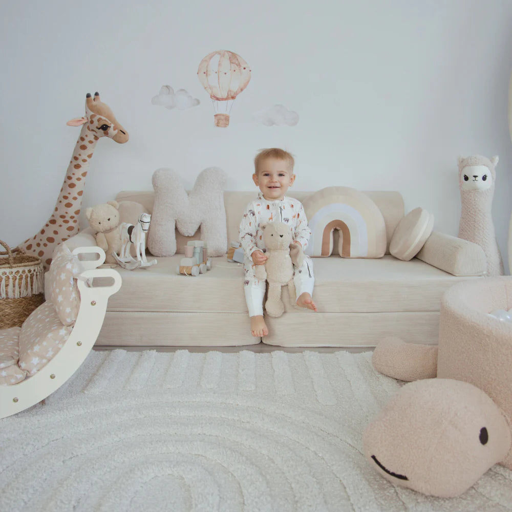 Canapé modulable Premium en velours Corduroy à fines côtes Slimcord | 8 Pièces