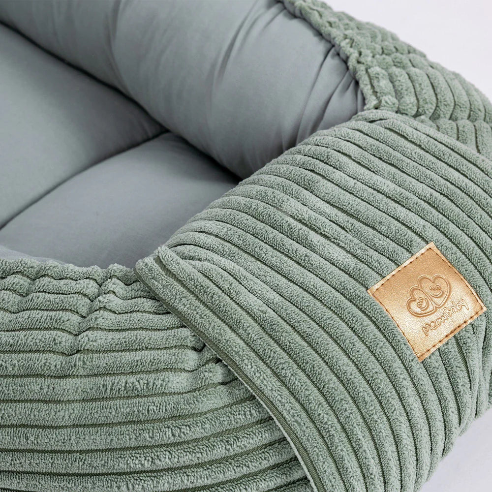 Nid d'ange, réducteur de lit pour bébé en velours Corduroy à larges côtes Aesthetic