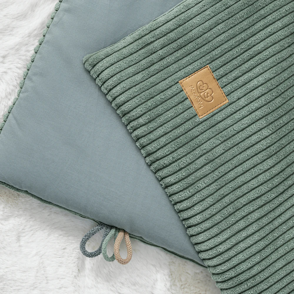 Couverture bébé en velours Corduroy à larges côtes Aesthetic | Été ou Hiver