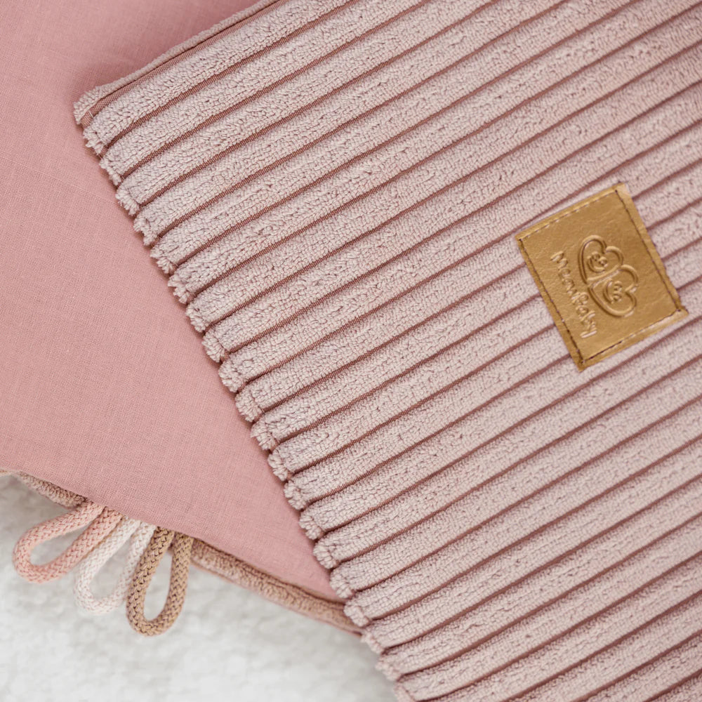 Couverture bébé en velours Corduroy à larges côtes Aesthetic | Été ou Hiver