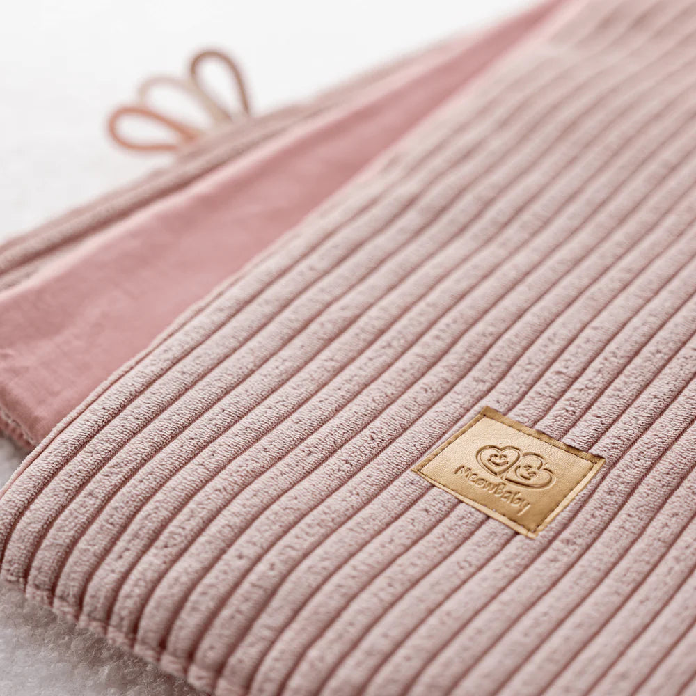 Couverture bébé en velours Corduroy à larges côtes Aesthetic | Été ou Hiver