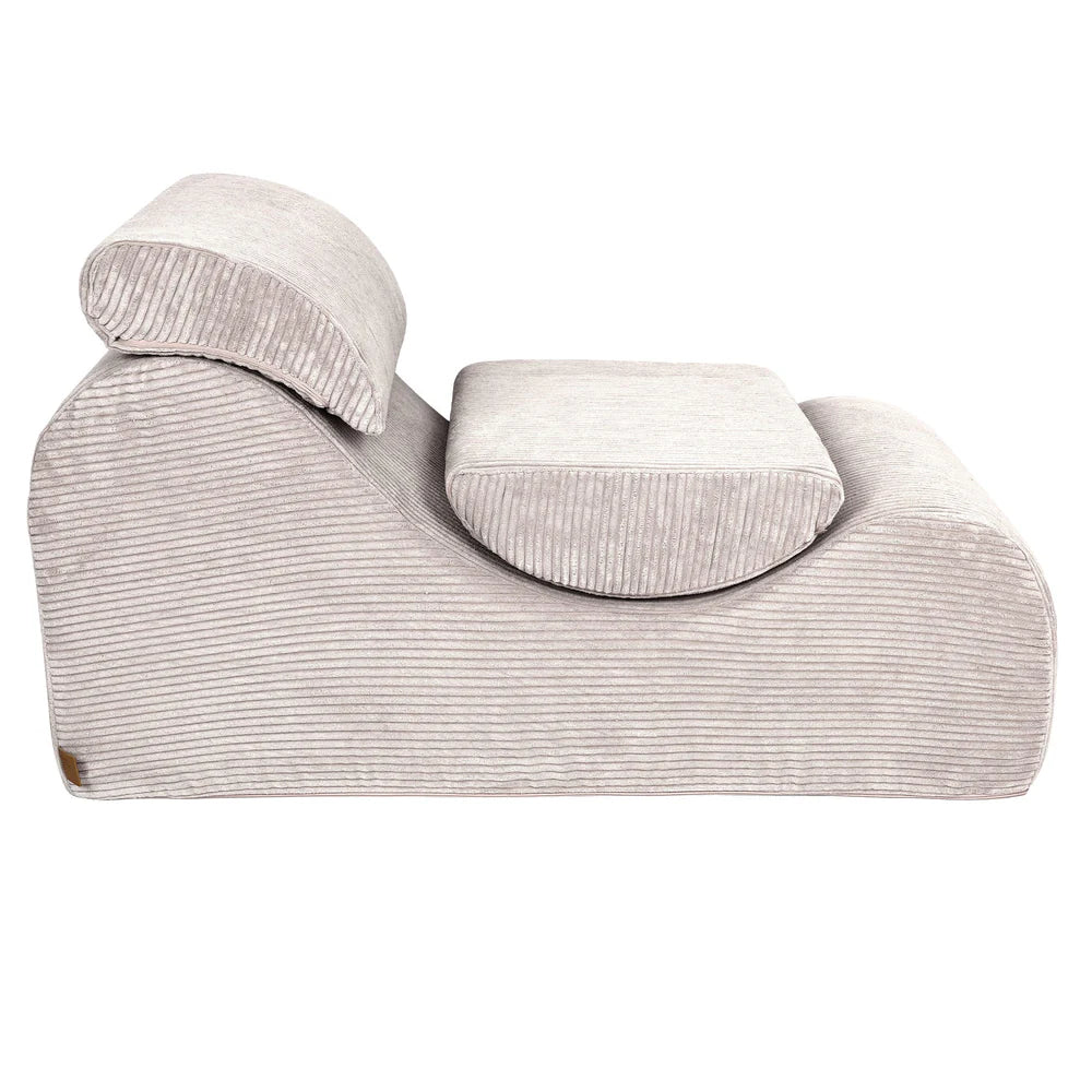 Fauteuil lounge en velours Corduroy à larges côtes Aesthetic