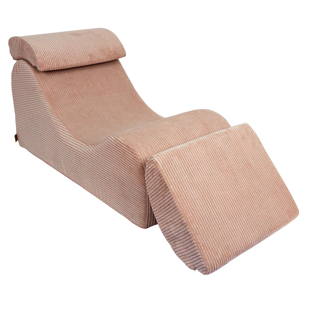 Fauteuil lounge en velours Corduroy à larges côtes Aesthetic