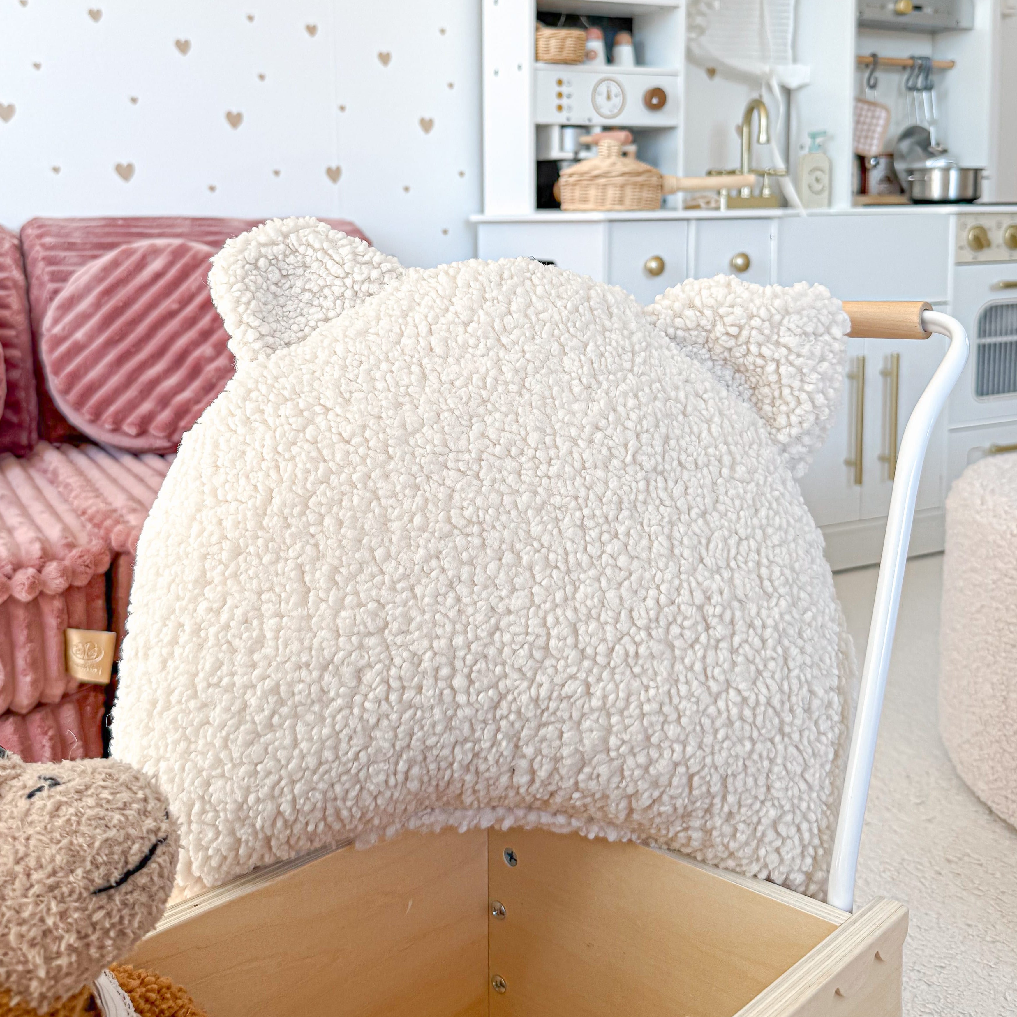 Coussin Ours en peluche Bearly en forme d'Ours