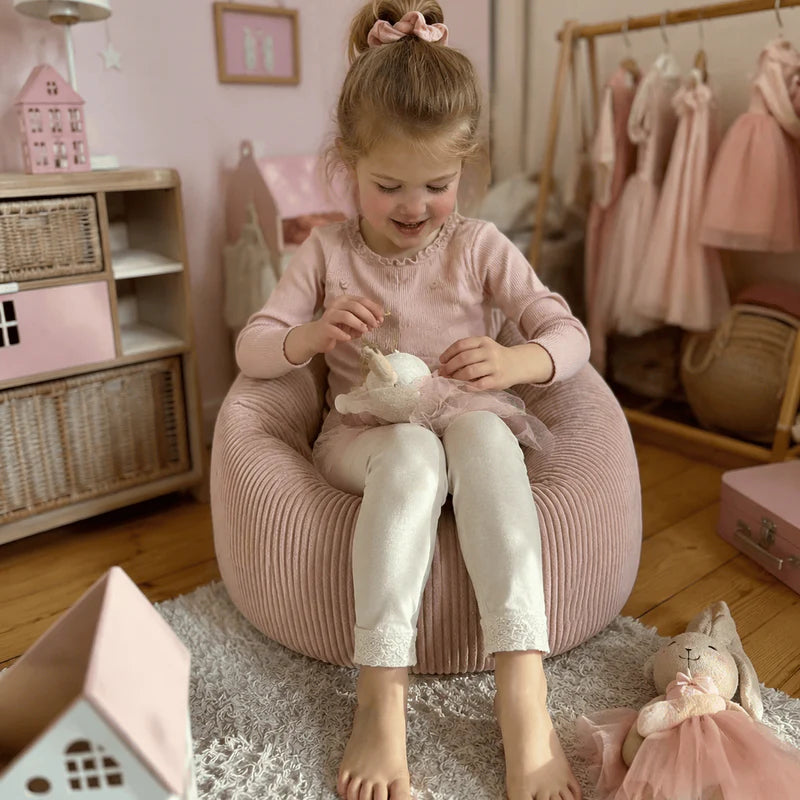 Pouf Floreo en velours Corduroy à larges côtes Aesthetic