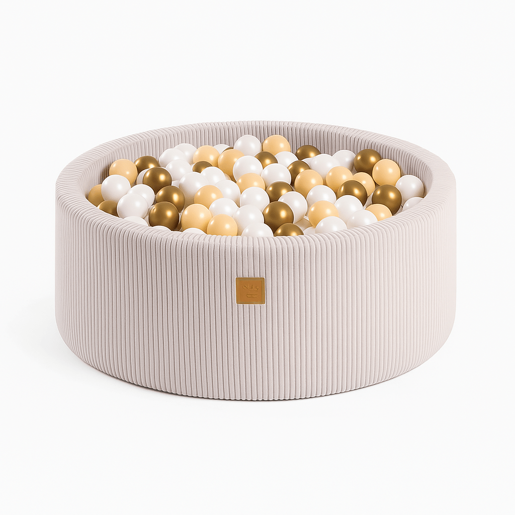 Meowbaby Aesthetic Foam Baby Ball Pit Ecru | Balls to Choose