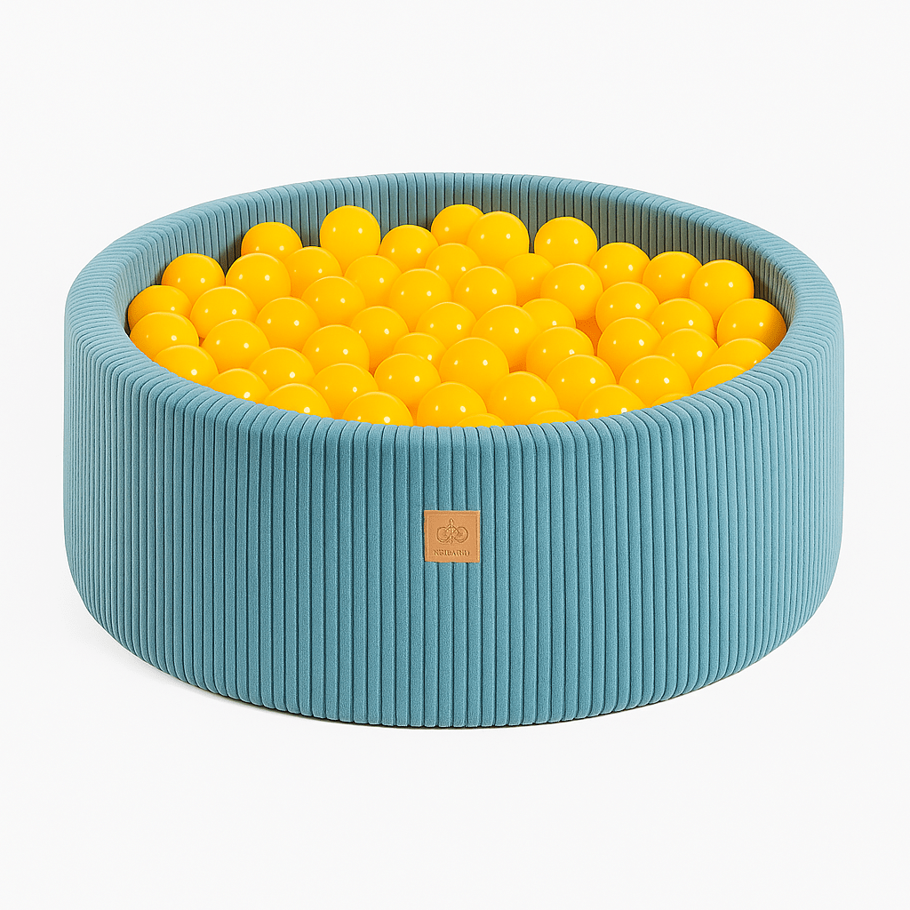 Meowbaby Aesthetic Foam Baby Ball Pit Turquise | Balls to Choose