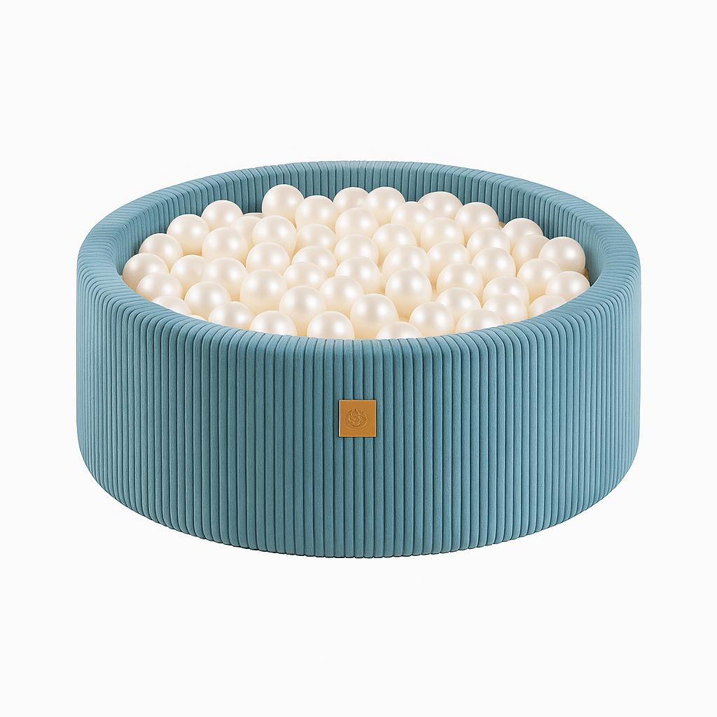 Meowbaby Aesthetic Foam Baby Ball Pit Turquise | Balls to Choose