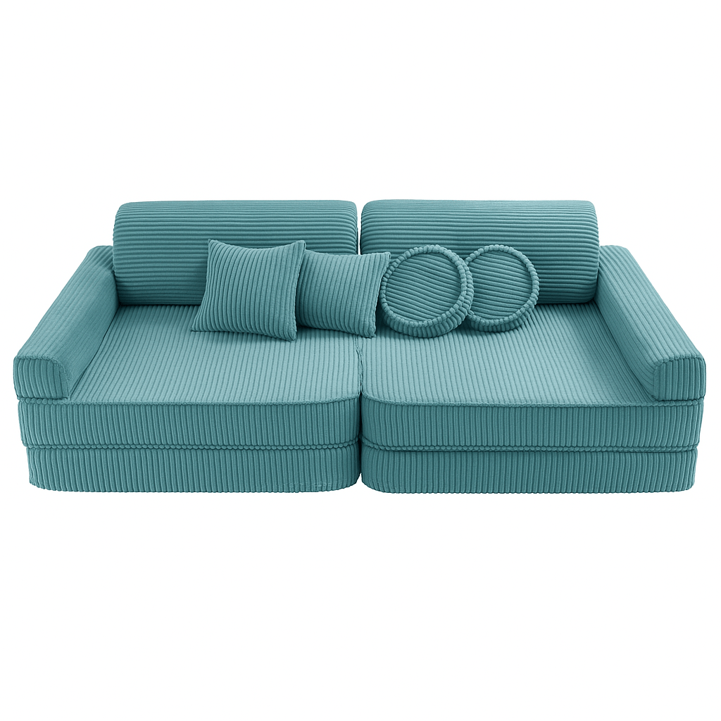 Meowbaby Aesthetic Modułowa Piankowa Sofa dla Dzieci | 10 Elementów