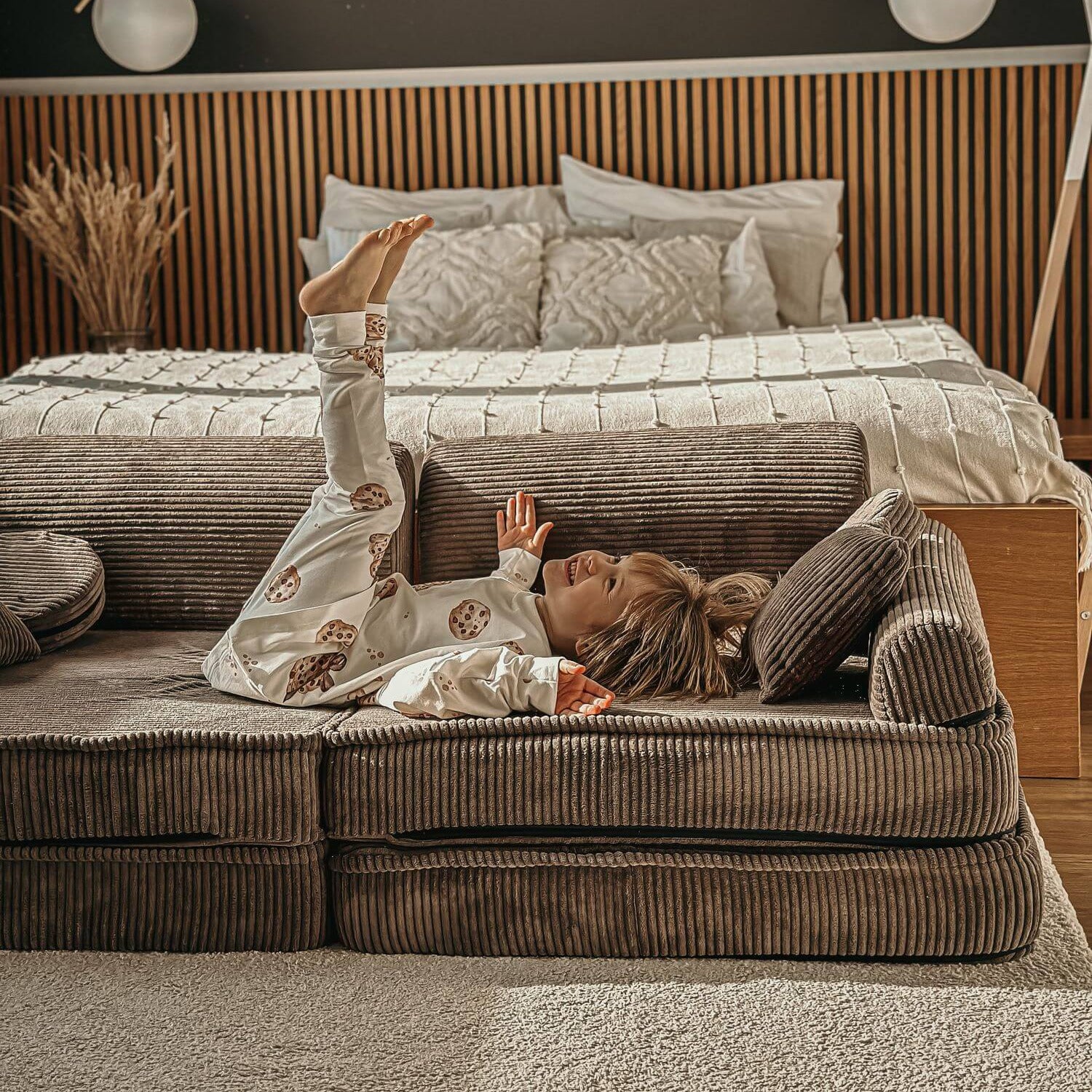 Meowbaby Aesthetic Modułowa Piankowa Sofa dla Dzieci | 10 Elementów