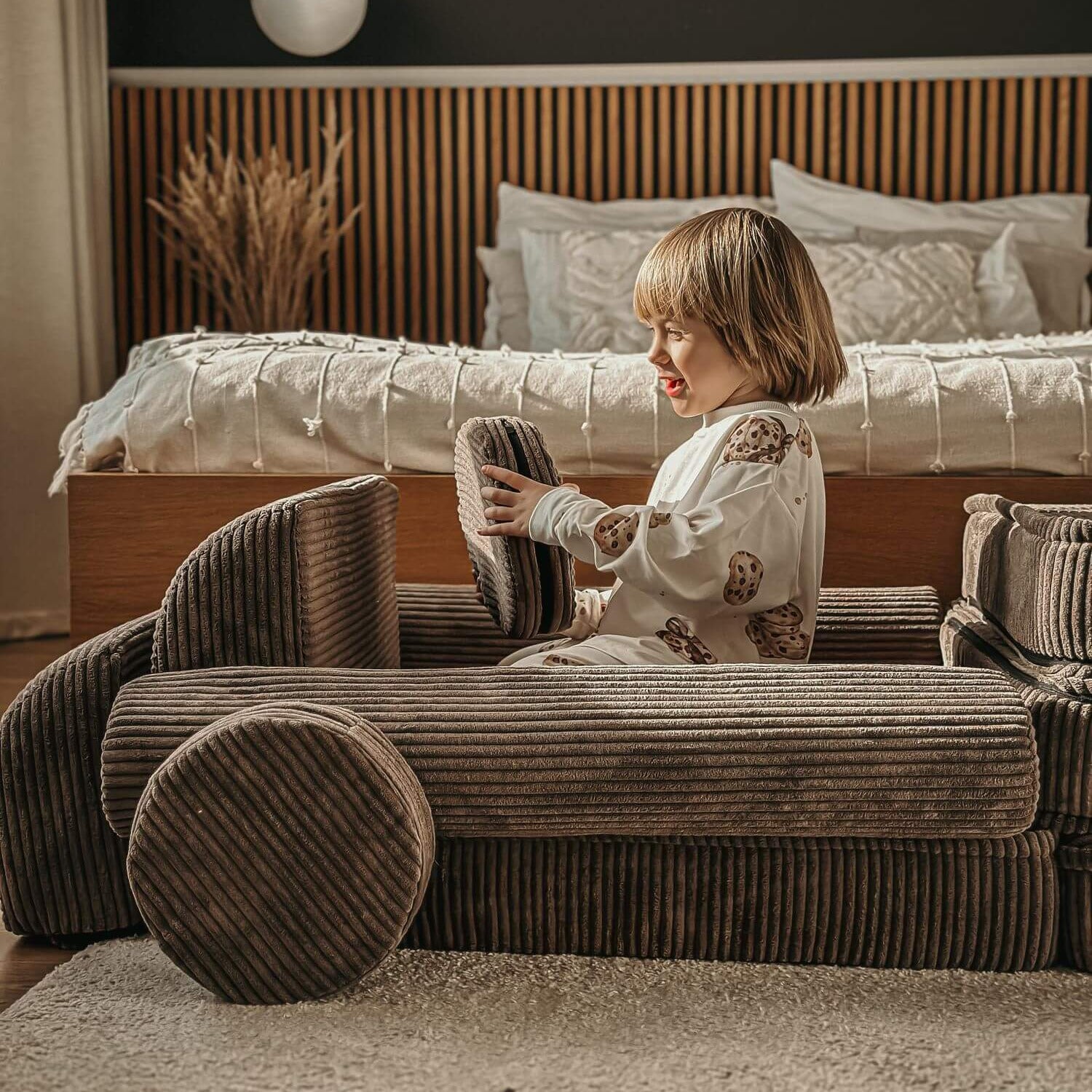 Meowbaby Aesthetic Modułowa Piankowa Sofa dla Dzieci | 10 Elementów