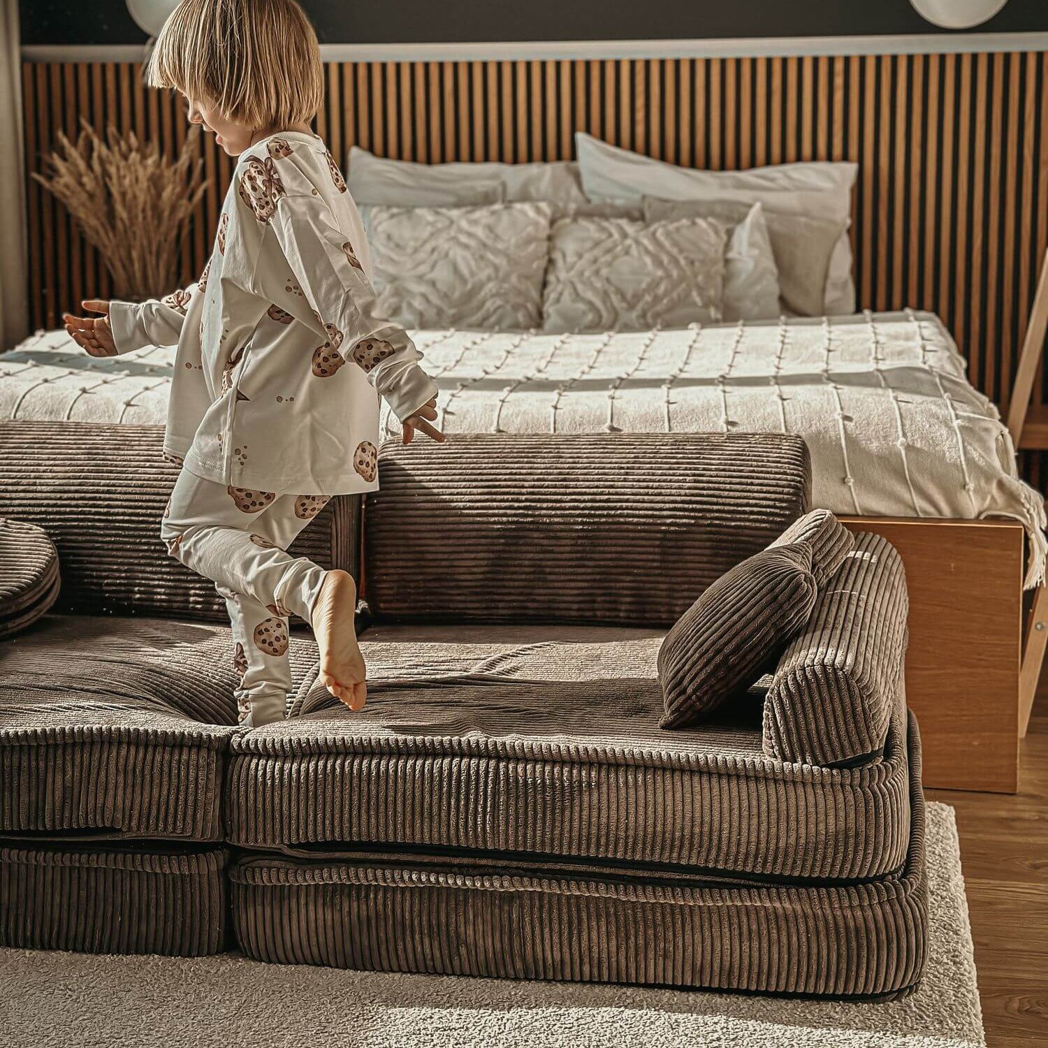 Meowbaby Aesthetic Modułowa Piankowa Sofa dla Dzieci | 10 Elementów