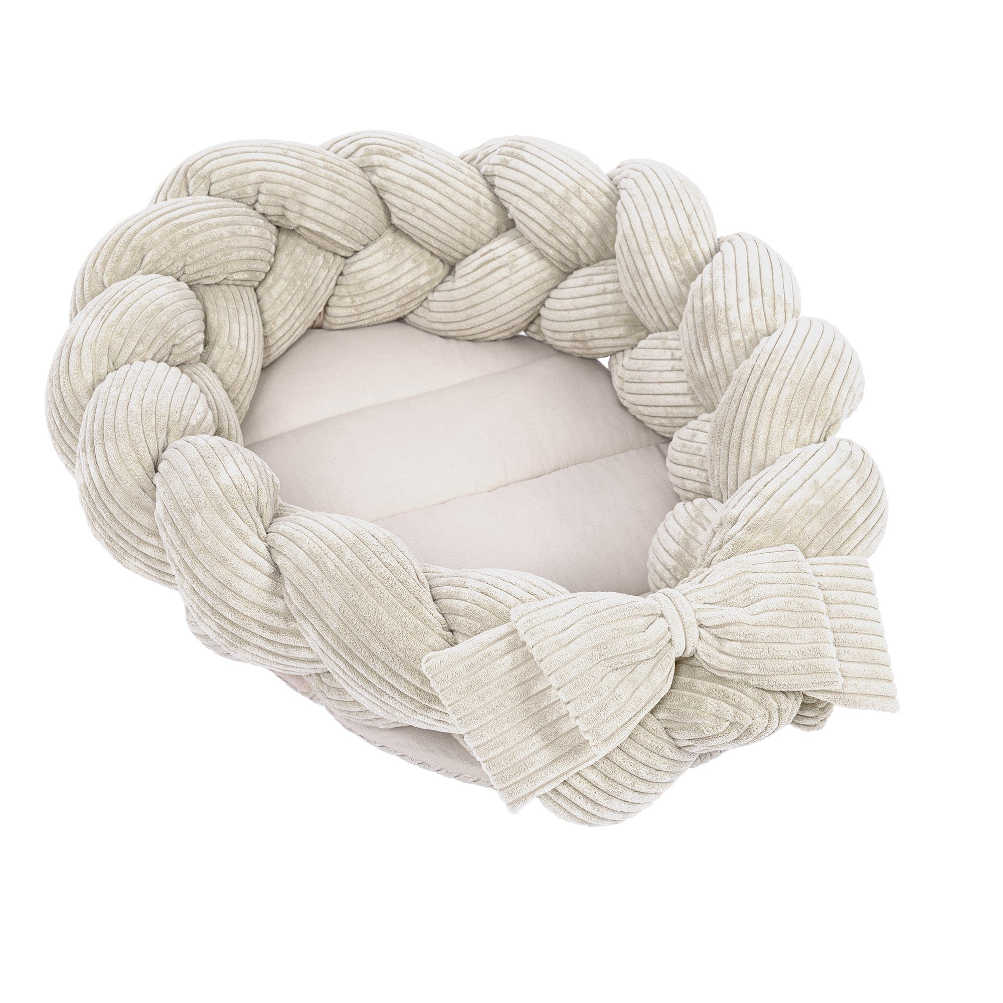 Meowbaby Baby Nest with Crib Braided Bumper | Aesthetic