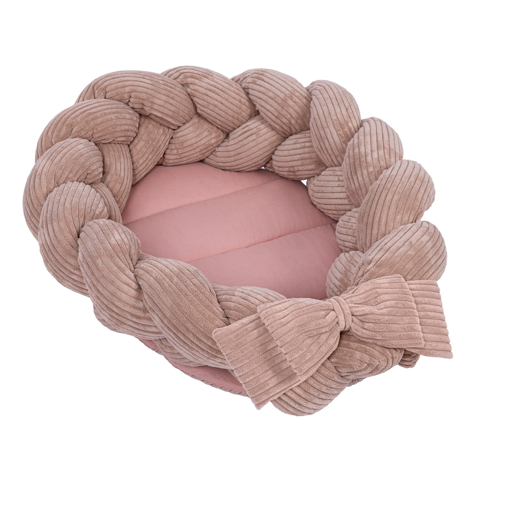 Meowbaby Baby Nest with Crib Braided Bumper | Aesthetic