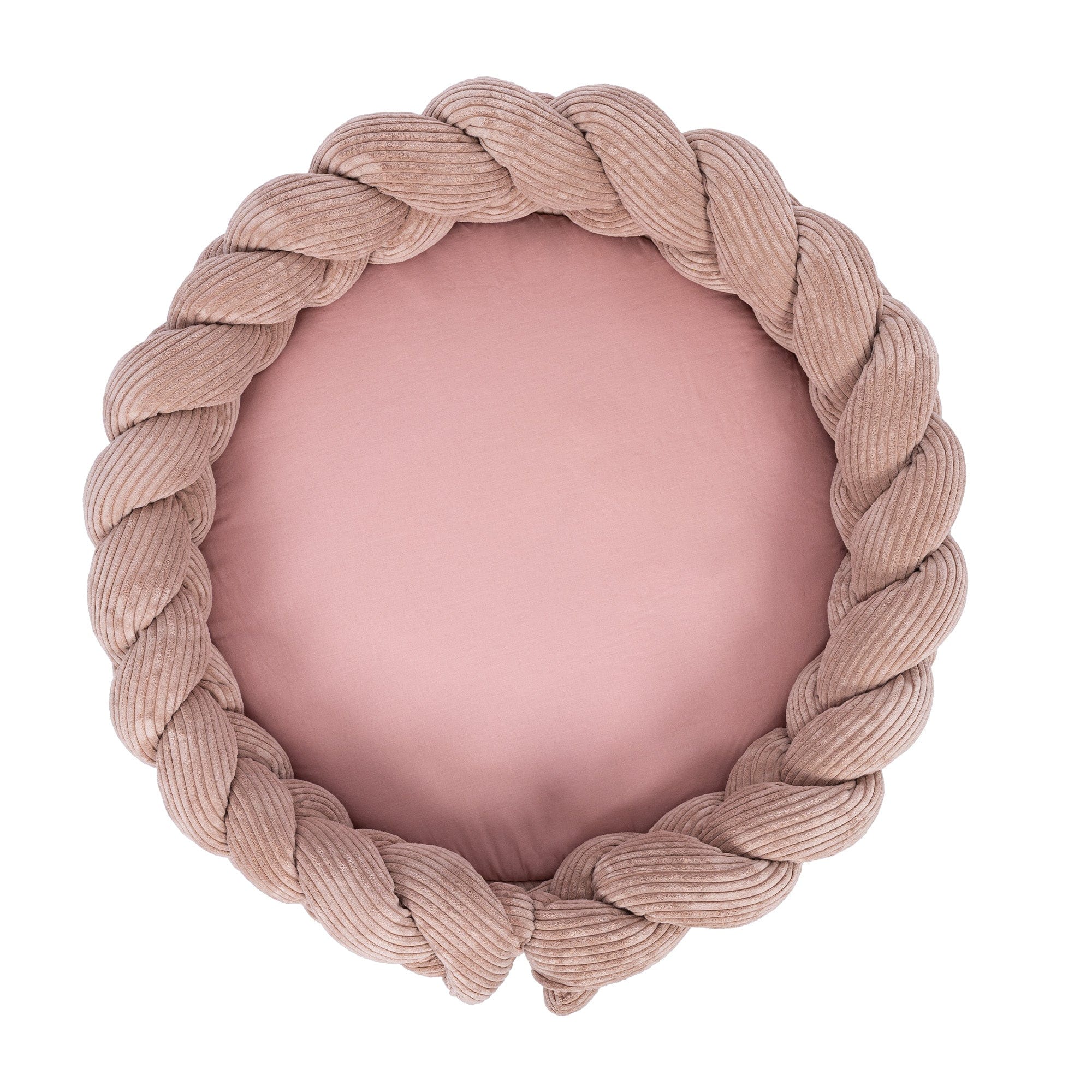 Meowbaby Baby Nest with Play Mat & Crib Bumper Braid - Aesthetic
