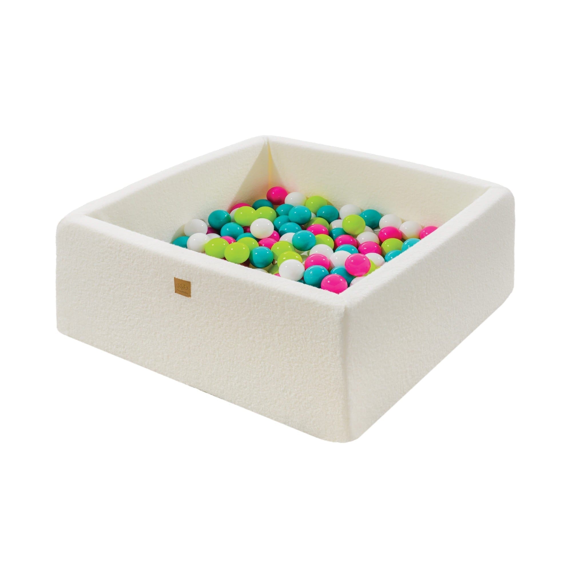 Meowbaby Boucle Ball Pit White Square Balls to Choose