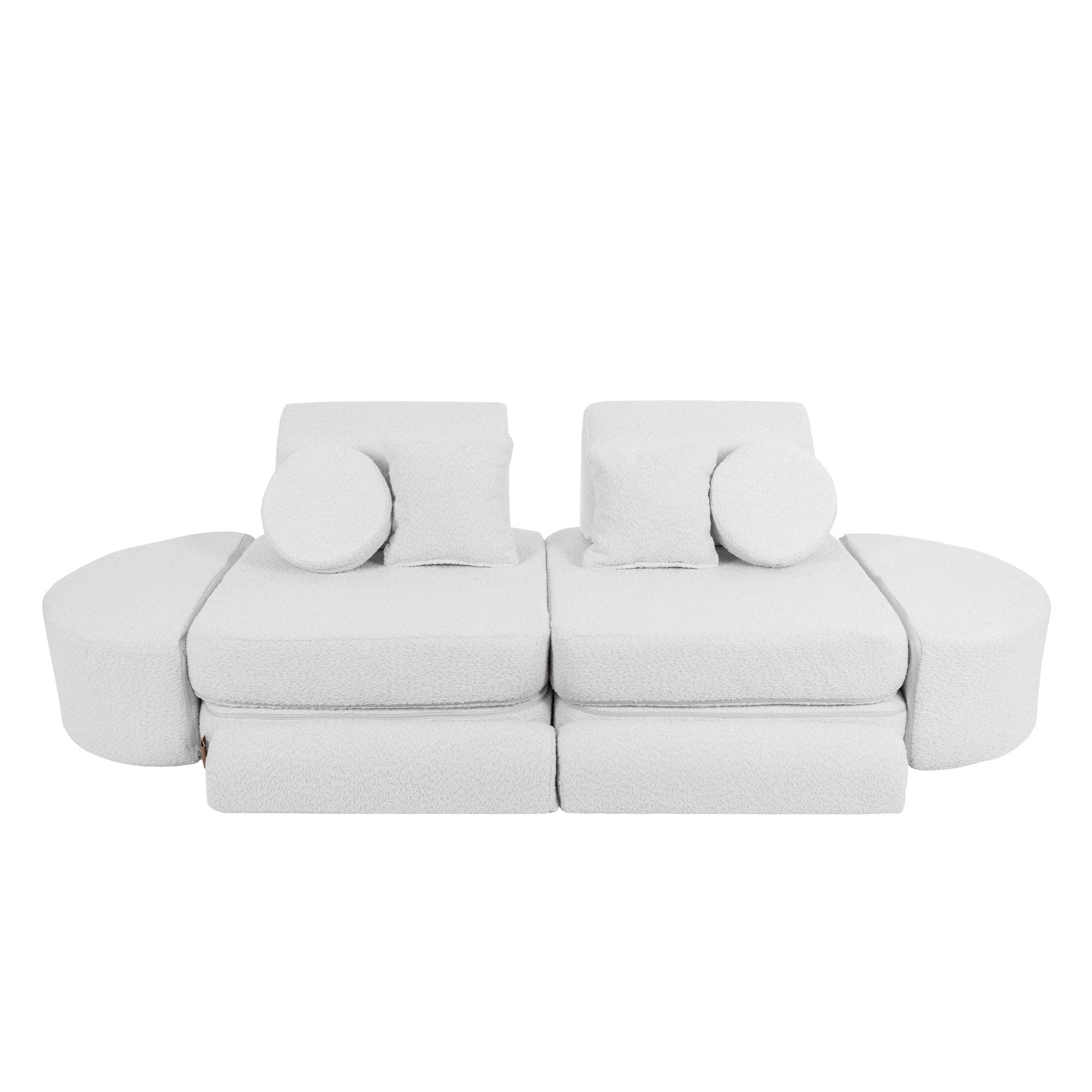 Meowbaby Boucle Sofa Max – Modular Kids Play Sofa Bed | 12 Pieces