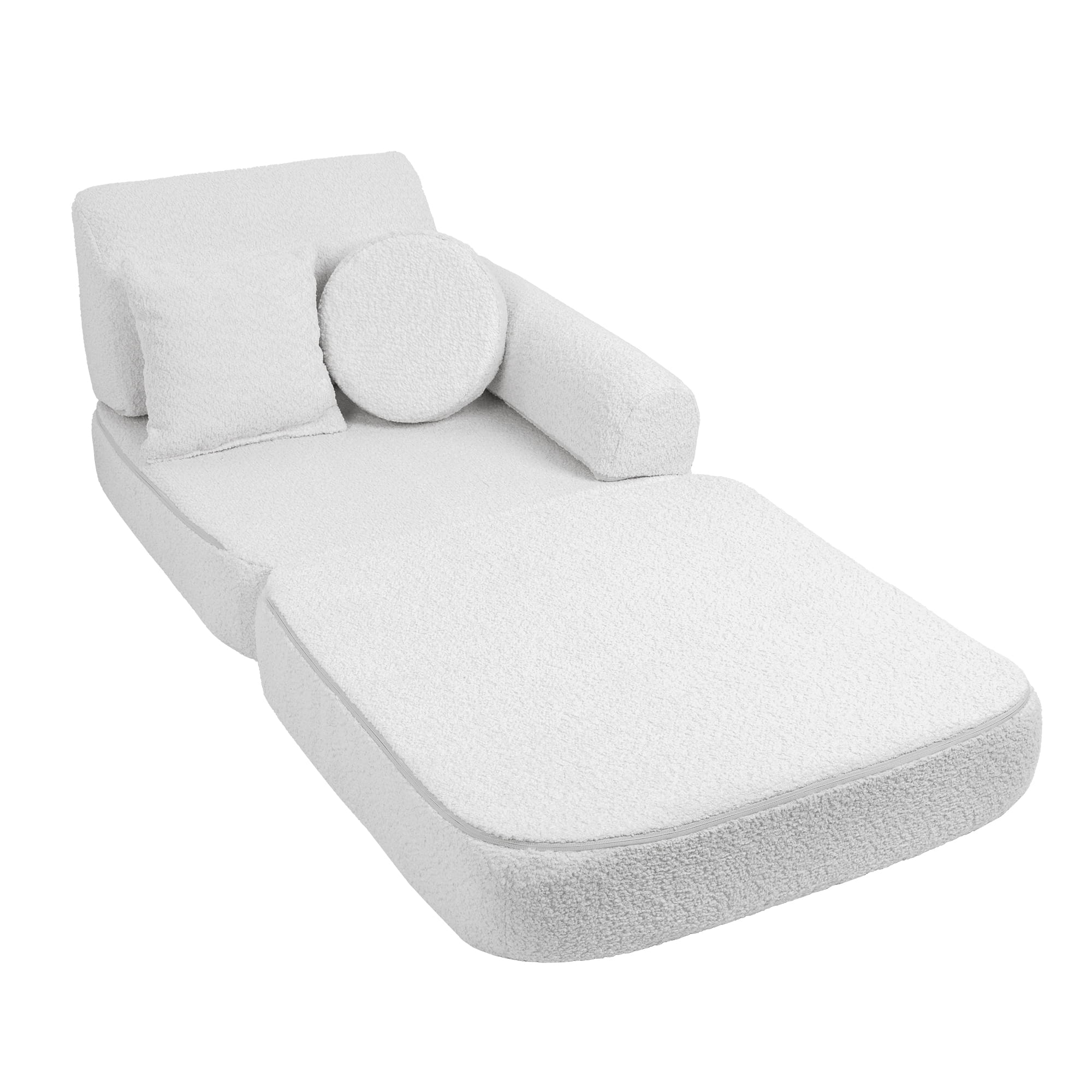 Meowbaby Boucle Sofa Plus – Modular Kids Play Sofa Bed | 10 Pieces