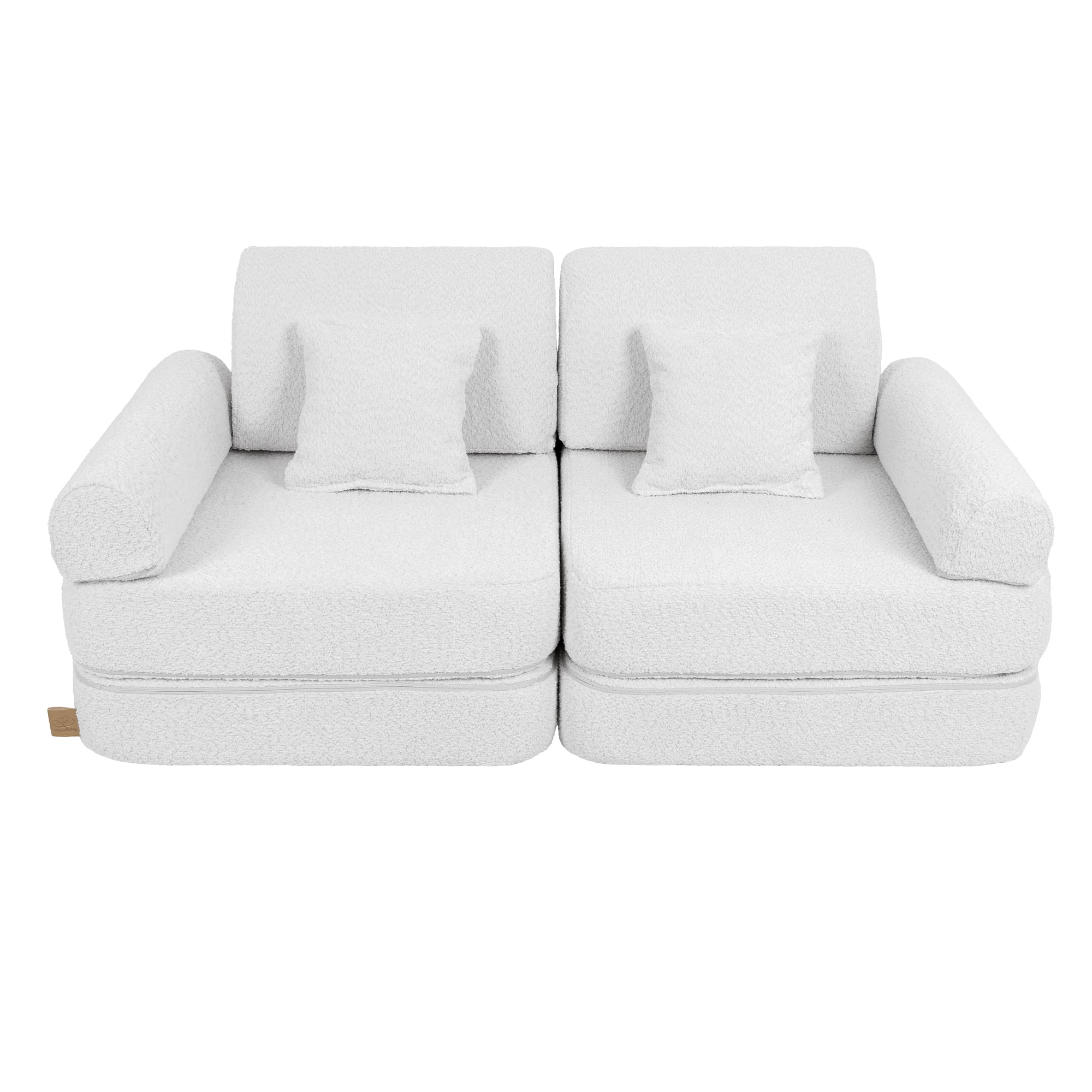 Meowbaby Boucle Sofa Plus – Modular Kids Play Sofa Bed | 10 Pieces