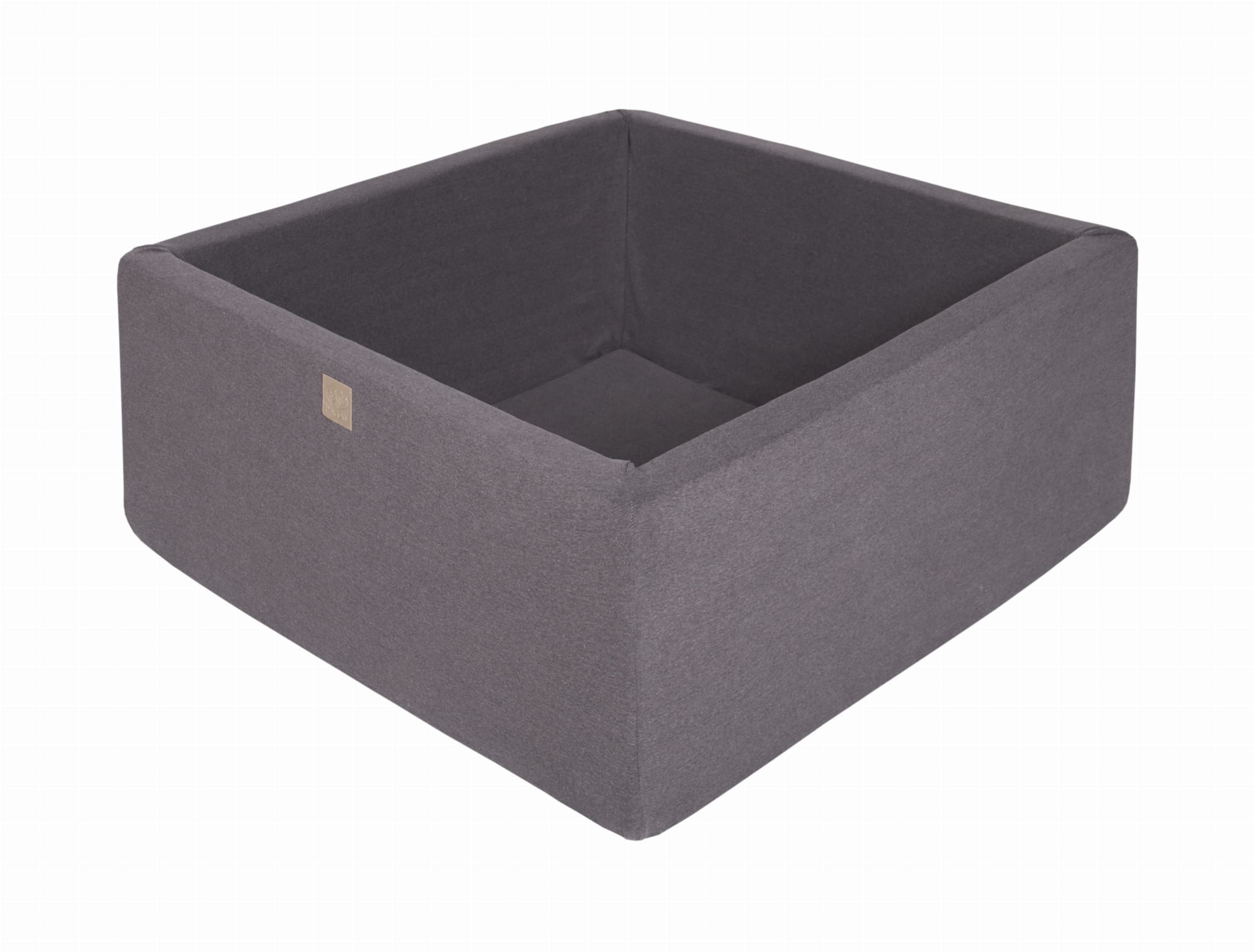 Meowbaby Cotton Ball Pit Dark Grey Square Balls to Choose