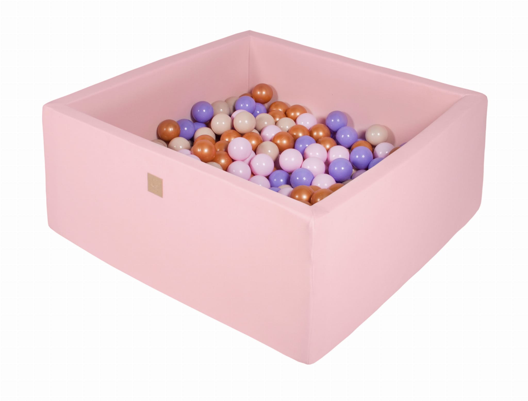 Meowbaby Cotton Ball Pit Light pink Square Balls to Choose