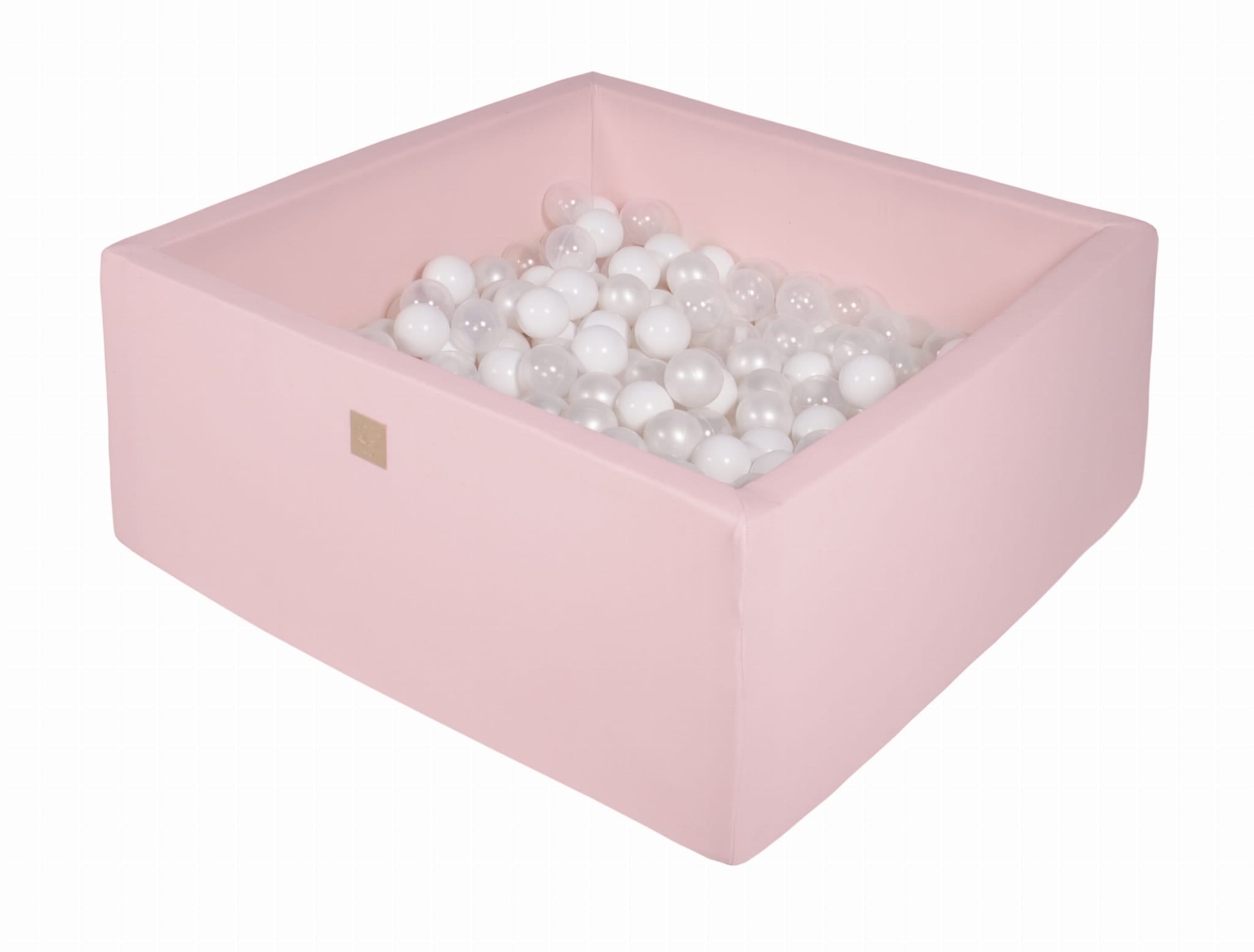 Meowbaby Cotton Ball Pit Light pink Square Balls to Choose