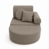 Fauteuil modulable Pocket 60cm en tissu texturé bouclé | 6 Pièces
