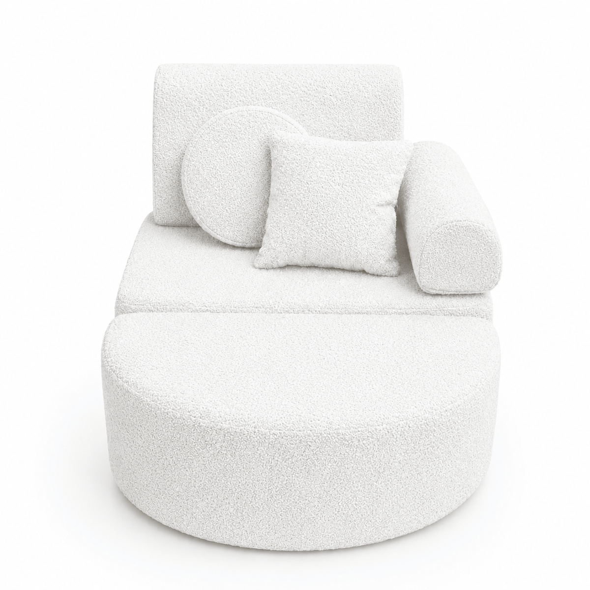Meowbaby Modular Kids Chair – 6 Pieces | Boucle | 60cm