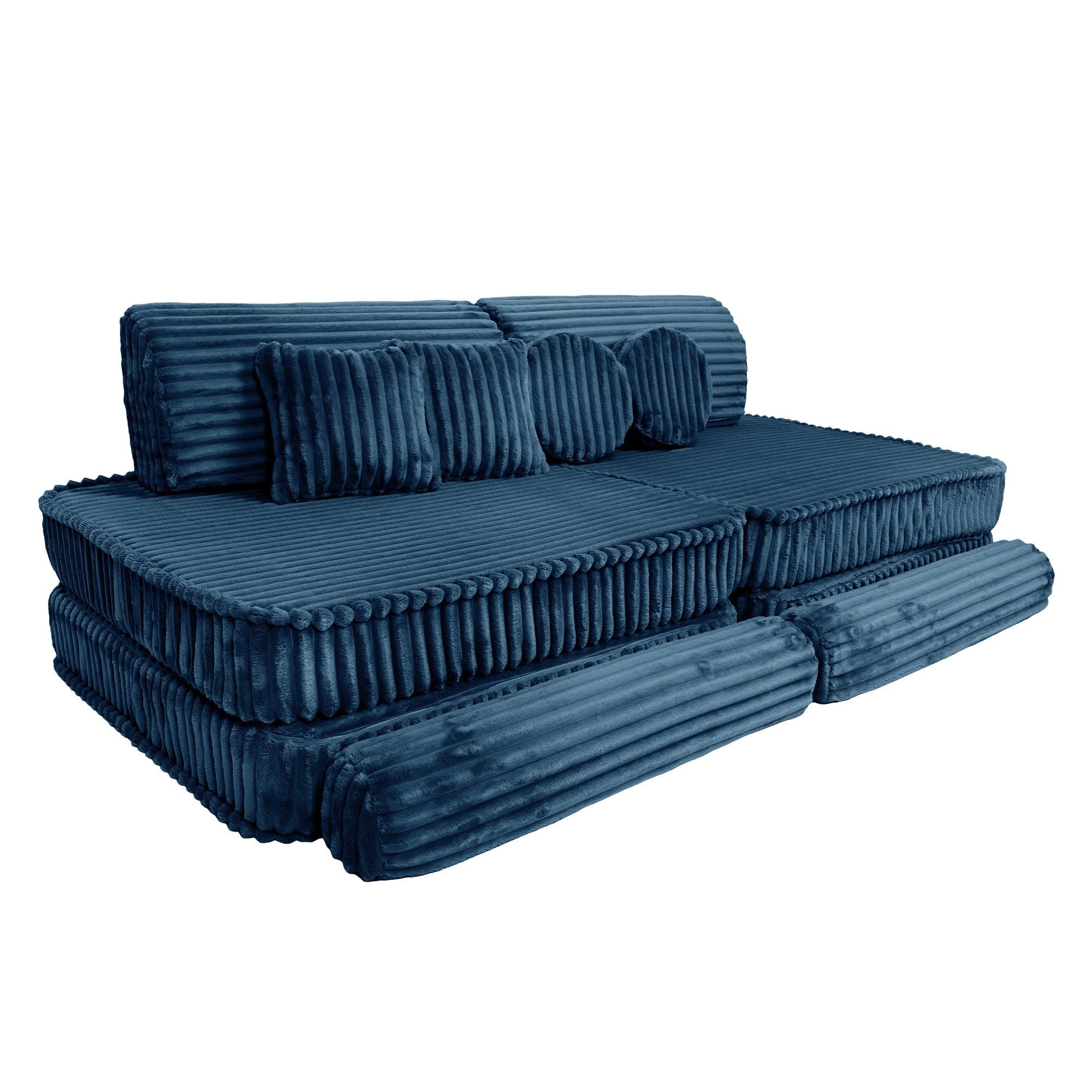 Meowbaby Kids Play Sofa - Modular Play Couch | 10 Pieces | Churros