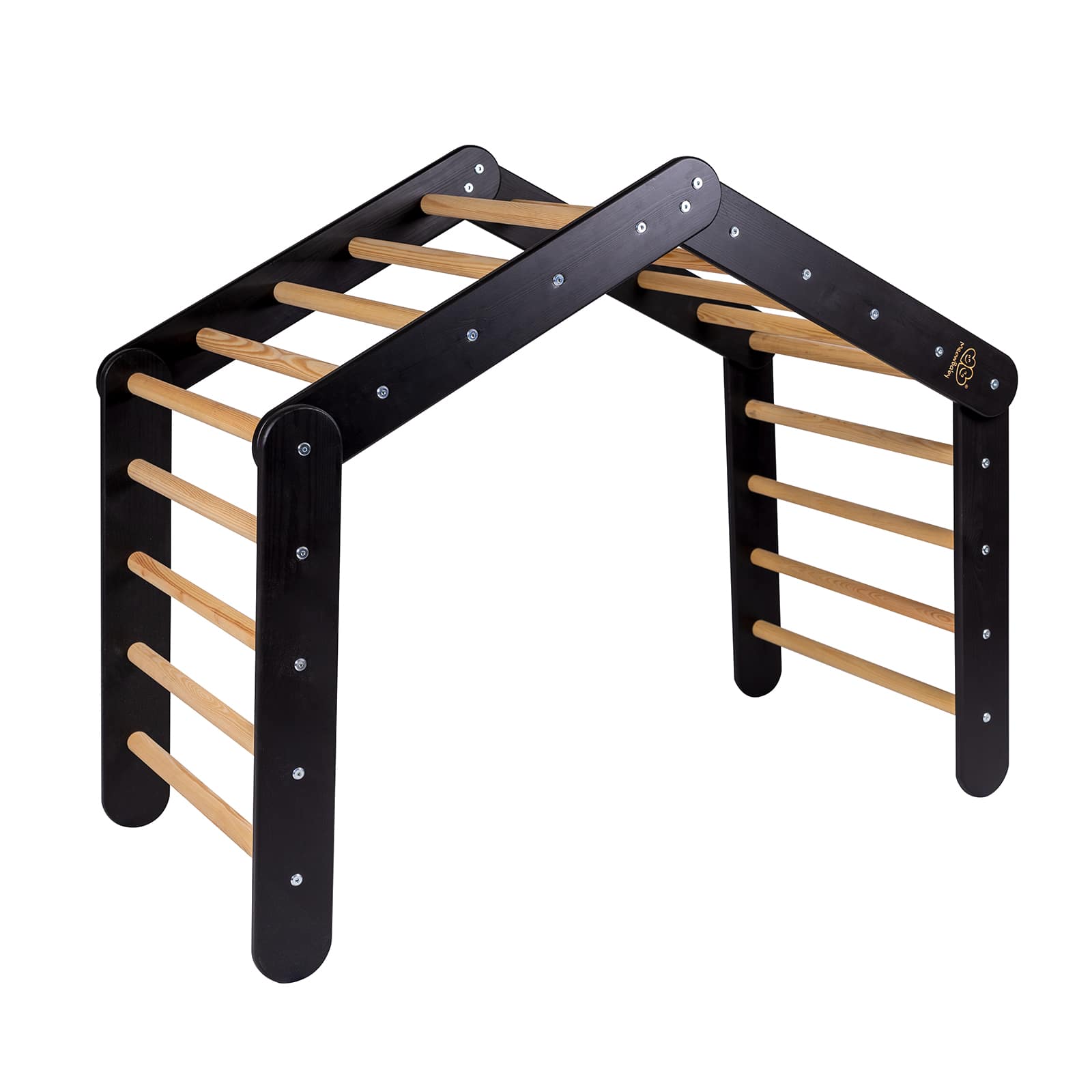 Meowbaby Large Wooden Climbing Frame for Kids - Montessori Climbing Triangle