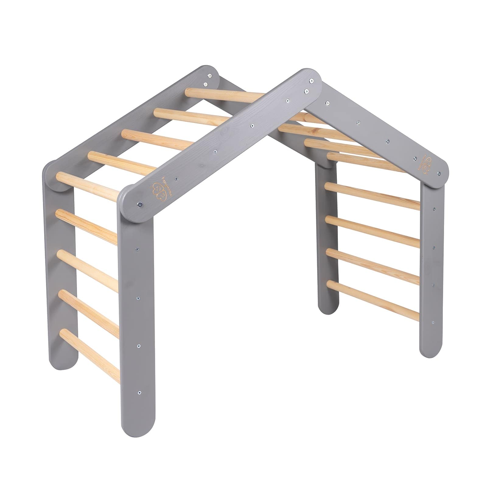 Meowbaby Large Wooden Climbing Frame for Kids - Montessori Climbing Triangle