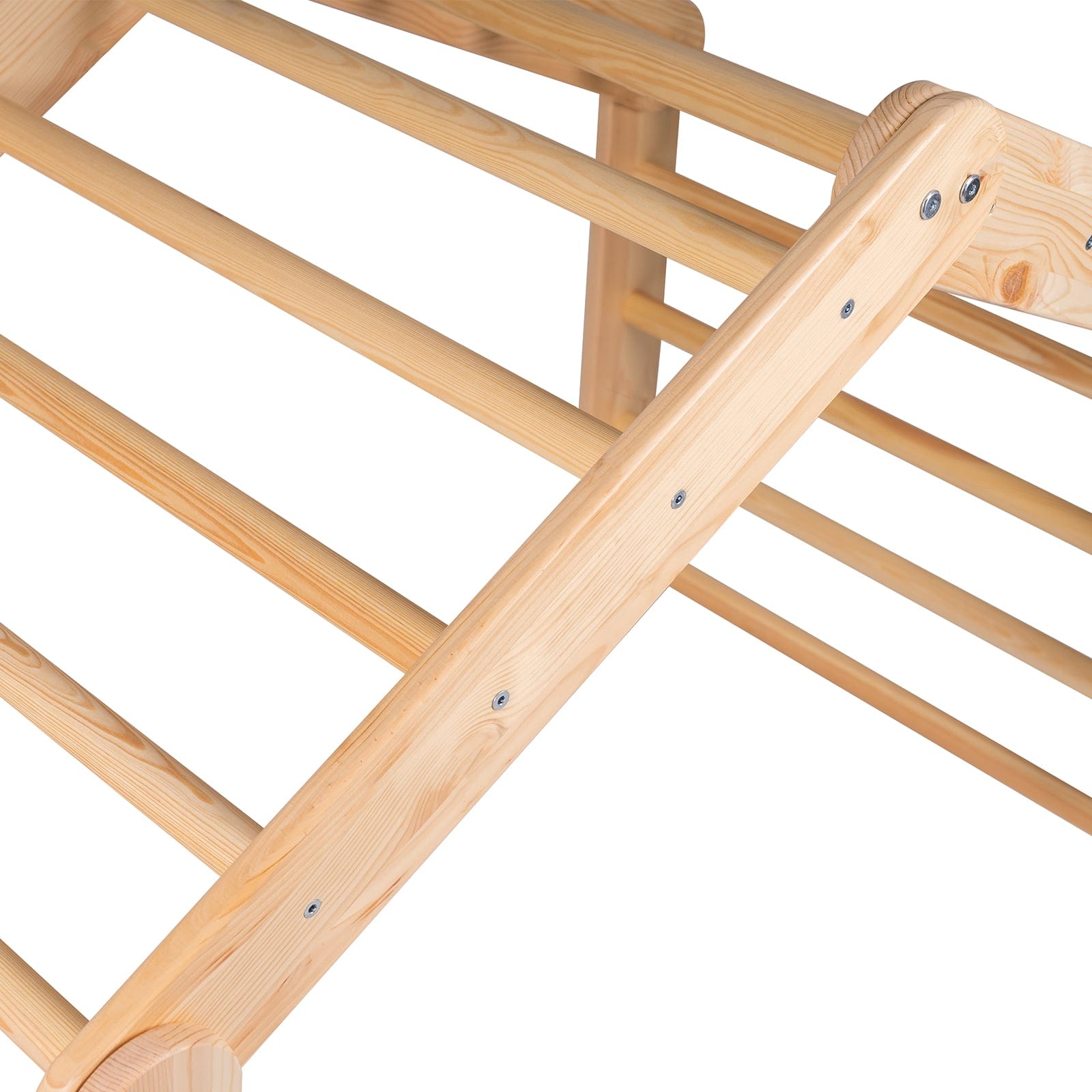 Meowbaby Large Wooden Climbing Frame for Kids - Montessori Climbing Triangle