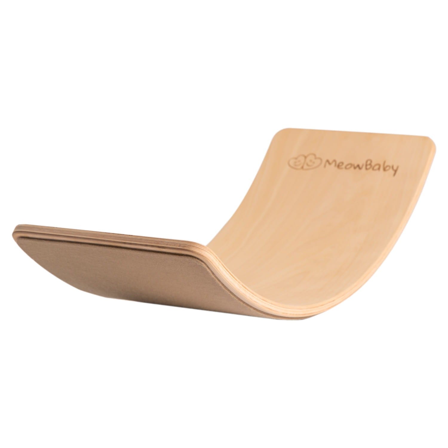 Meowbaby Natural Wooden Balance Board for Kids