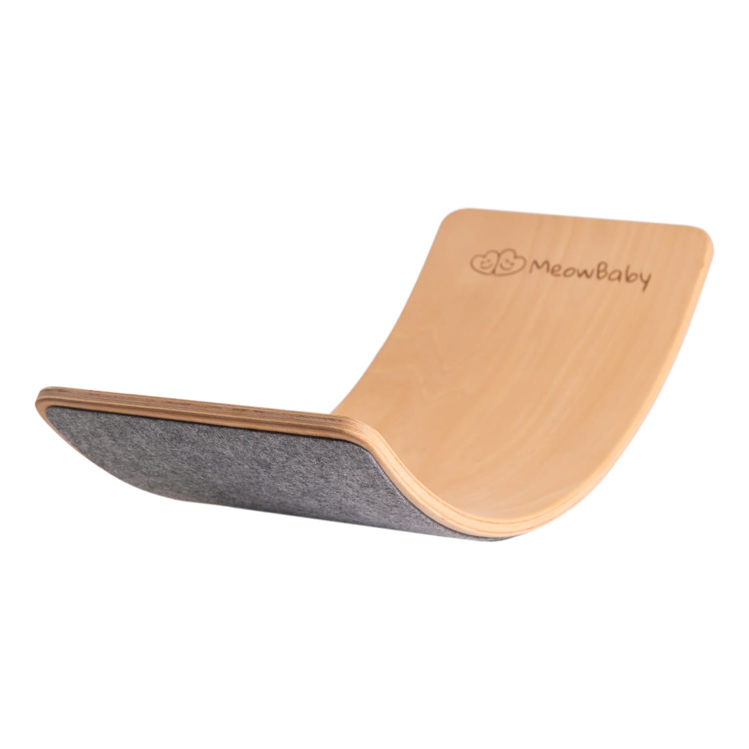 Meowbaby Natural Wooden Balance Board for Kids