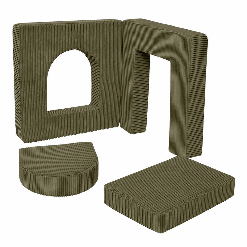 Matelas Arche pour canapé de jeu modulable Pocket 120cm en Corduroy à larges côtes Aesthetic