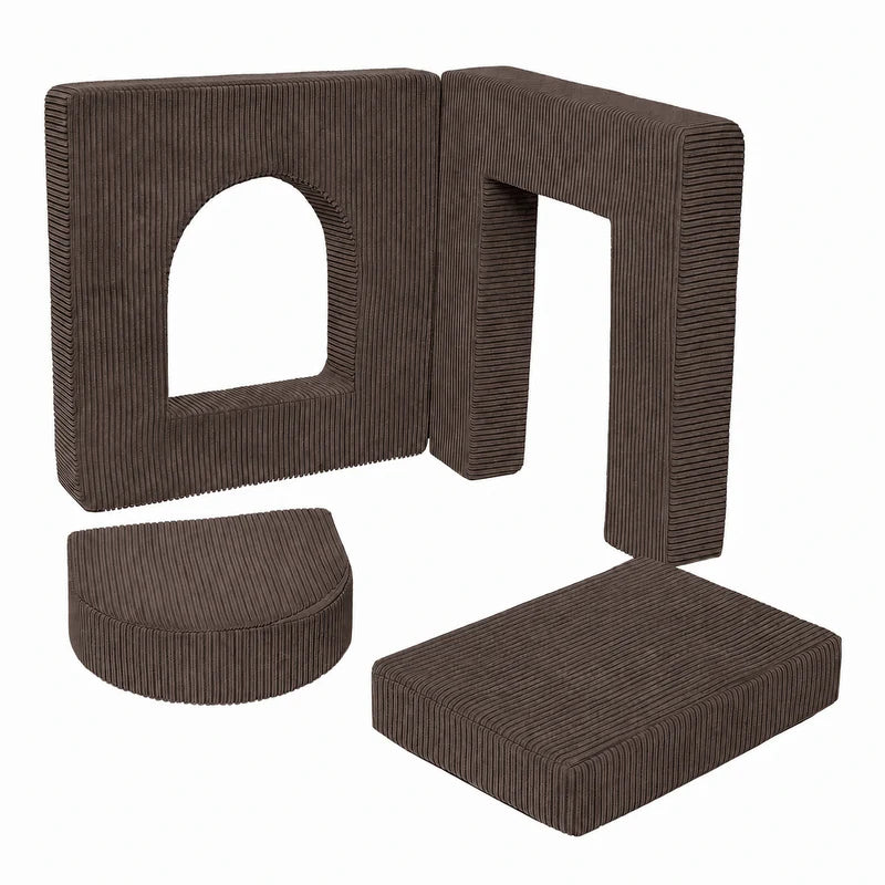 Matelas Arche pour canapé de jeu modulable Pocket 120cm en Corduroy à larges côtes Aesthetic