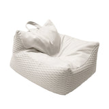 Pouf carré en chenille texturée Dune