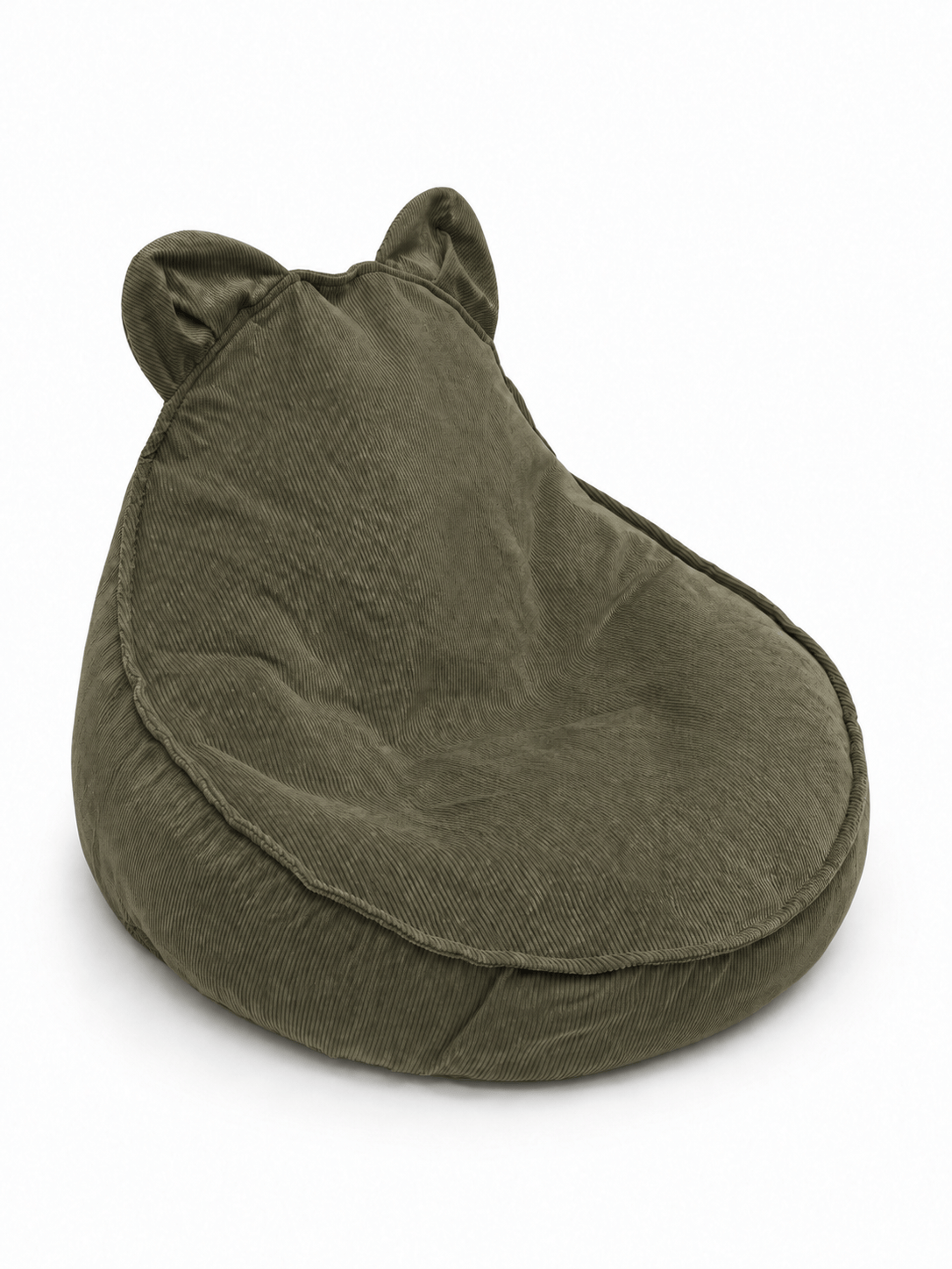 Grand pouf Ours en Corduroy à fines côtes Slimcord