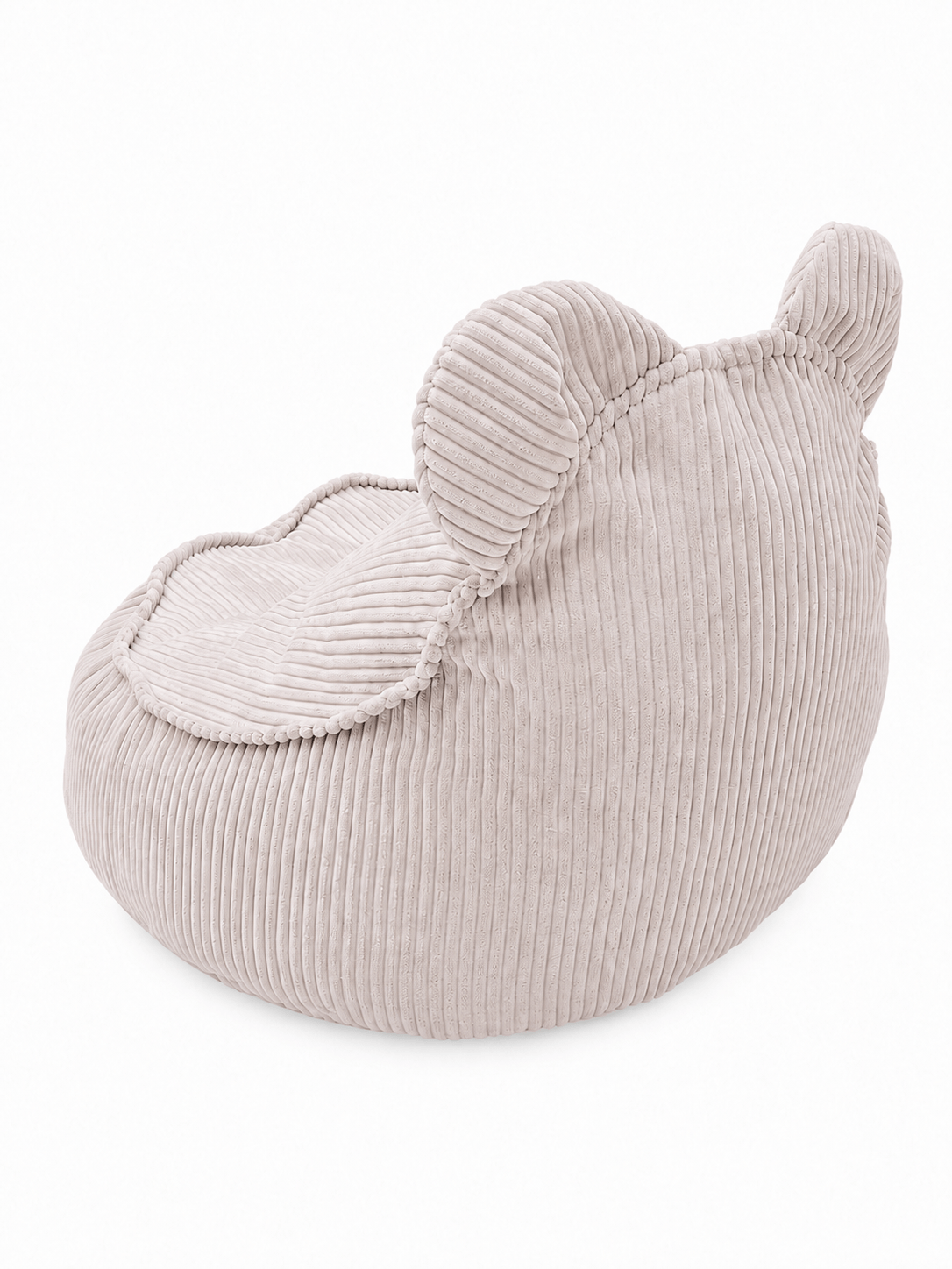Grand pouf Ours en velours Corduroy à larges côtes Aesthetic