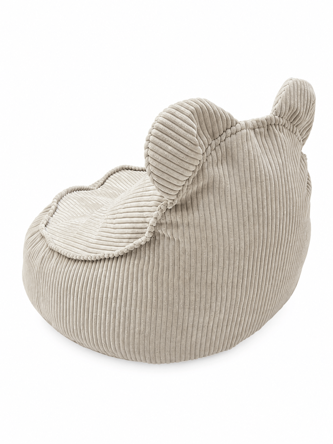 Grand pouf Ours en velours Corduroy à larges côtes Aesthetic